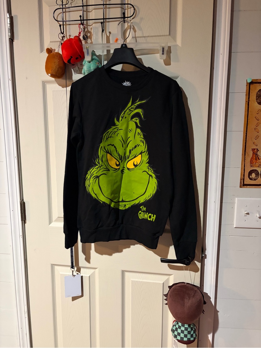 The Grinch Graphic Crewneck Sweater - Black/Green